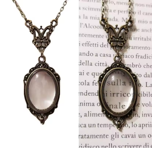 Literary Monocle Necklace